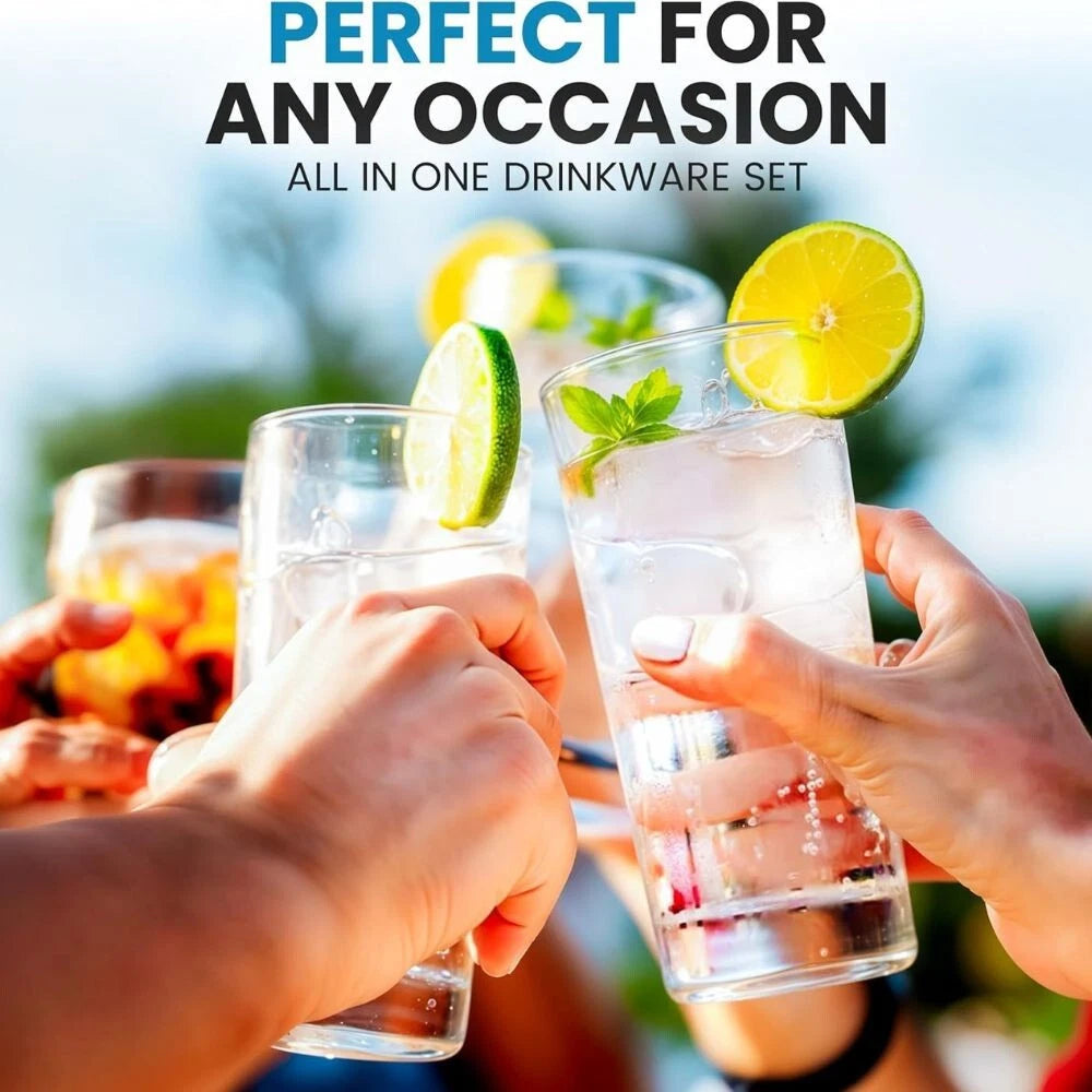 Zulay Kitchen Acrylic Glasses Drinkware | eBay