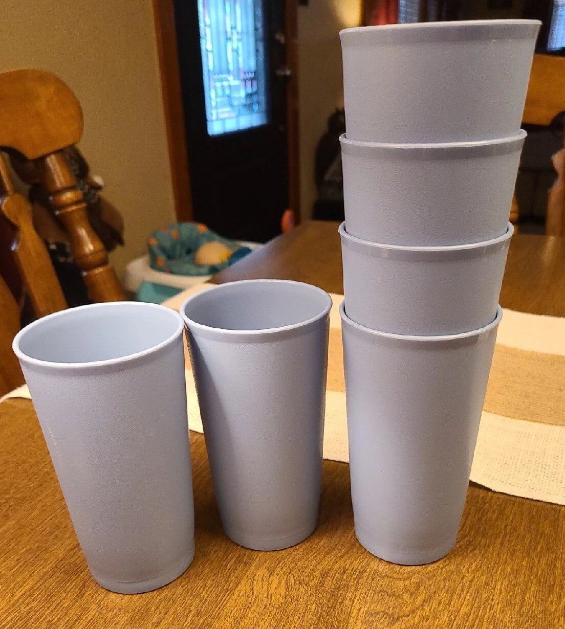 Vtg Tupperware Blue Tumblers Drinking Glasses - Set of 6 | eBay