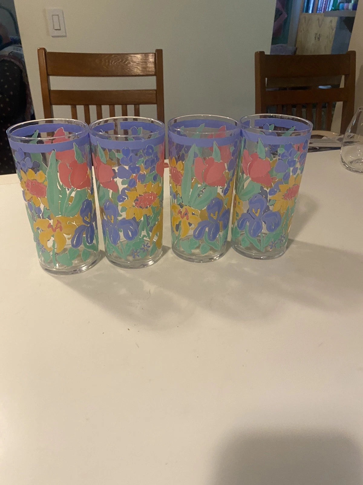 STOTTER Tumblers Pastel Fruit Set/4 Acrylic Plastic Retro Tall Highball Glasses | eBay