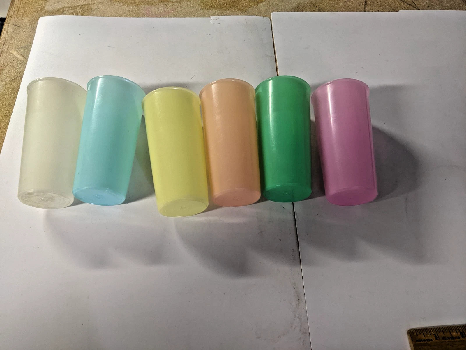 Tupperware 12 oz Pastel Tumbler Drinking Cups 115 Set of 6 | eBay