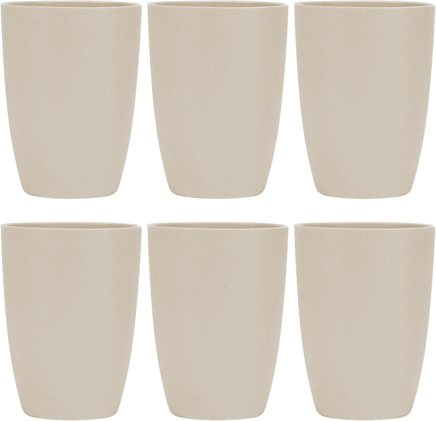 Wheat Straw Reusable Cup (12 Oz) - Unbreakable Drinking Glasses Sets of 6 - Dish | eBay