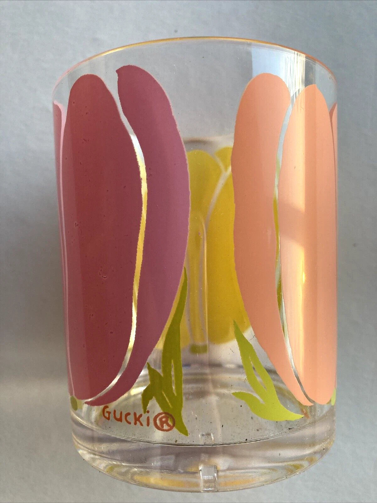 Vintage Set of 6 Stotter New York Unbreakable Drinking Glasses - Tulips | eBay