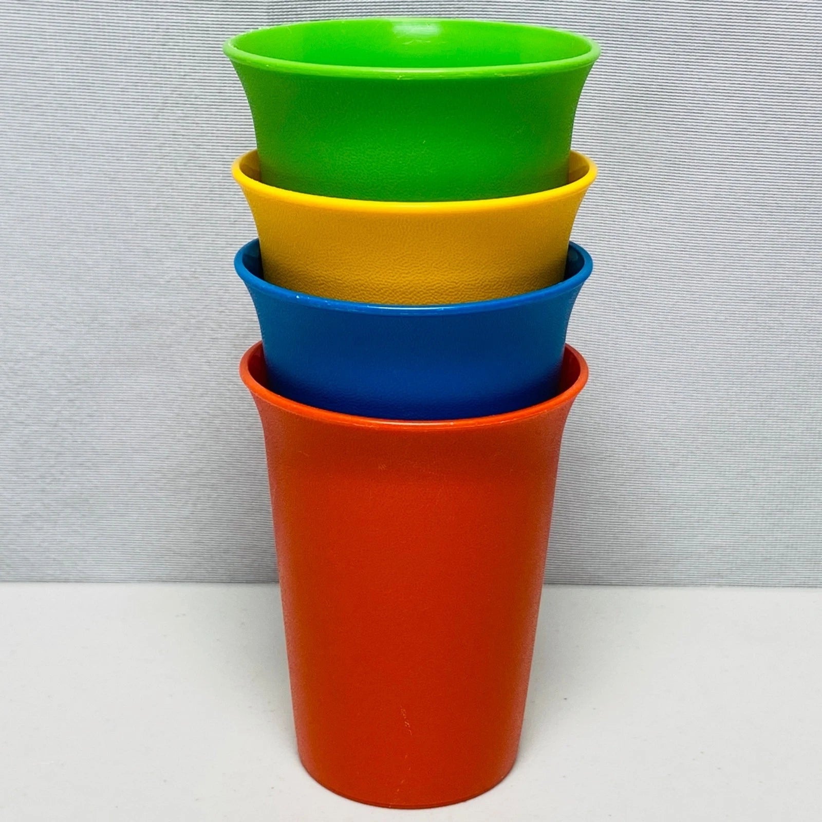 Tupperware Vintage 6 Oz Tumblers Set Of 4 Multicolor Plastic Drinking Cups USA | eBay