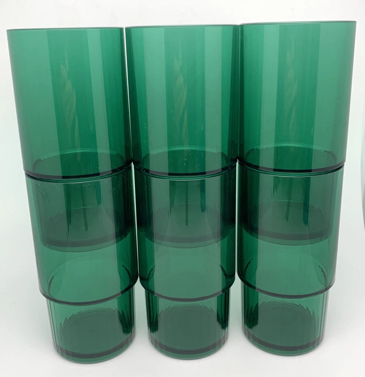 Set of 6 Tupperware Acrylic Preludio Tumblers Glasses Cups 14 Oz Green #1673 | eBay