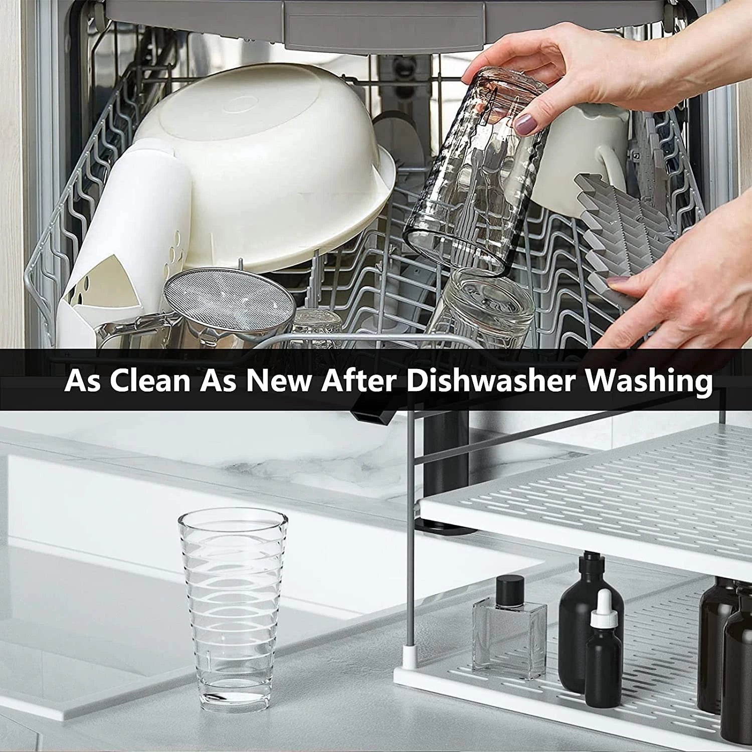 Stackable Drinking Glasses 385ml Set of 6, Dishwasher Safe Acrylic Tumblers f... | eBay