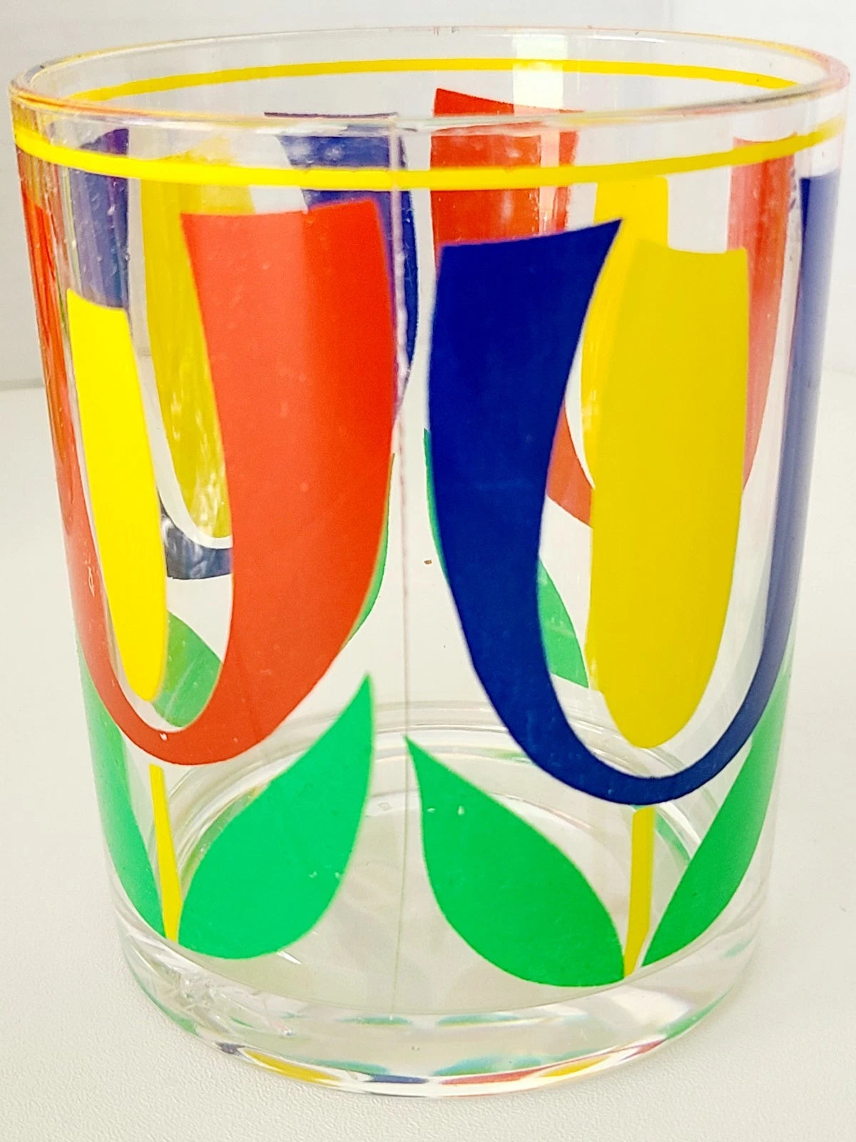 Vintage HJ STOTTER Plastic Glasses 97-54 Modern Tulip Rock Patio Cups Set of 6 | eBay