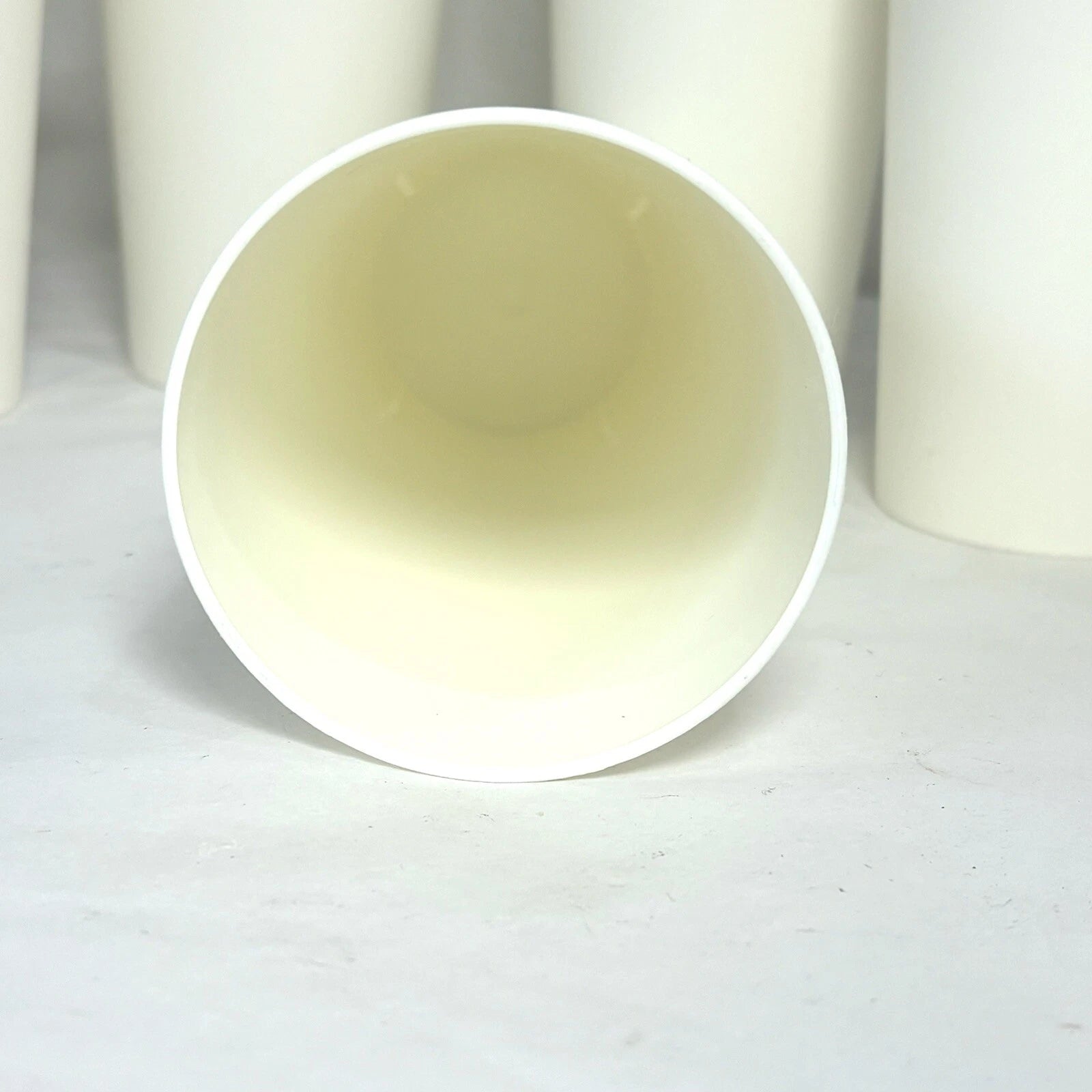 VTG White Plastic Drinking Tumblers Embossed w/Red Seasons Greetings Set of 6 | eBay