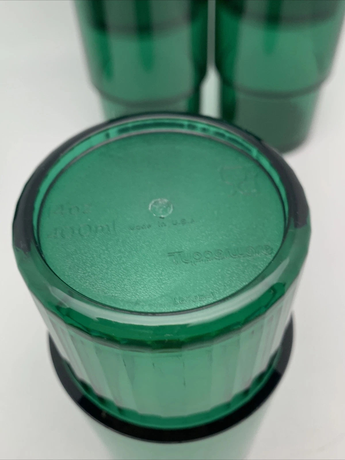 Set of 6 Tupperware Acrylic Preludio Tumblers Glasses Cups 14 Oz Green #1673 | eBay