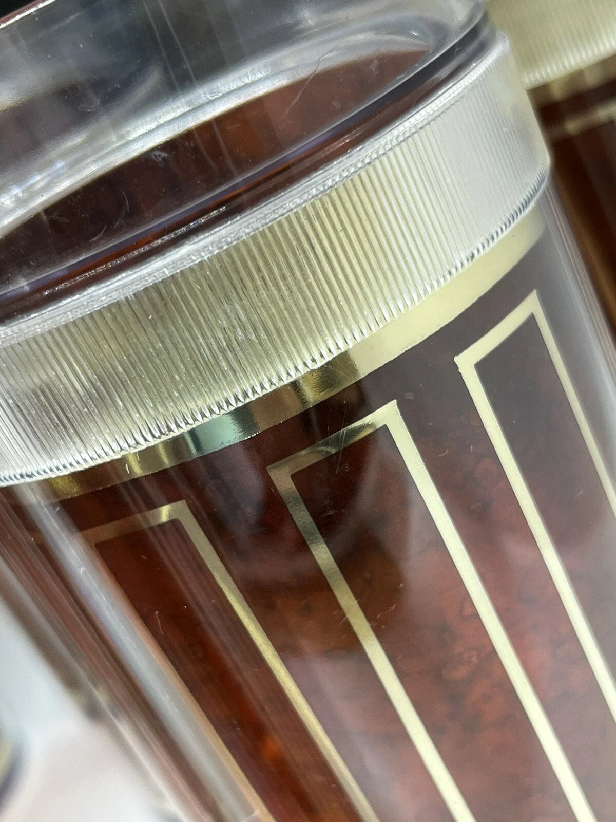 Vintage St. Tropez Drinking Cups Plastic Tumblers Set of 6 Gold and Brown 12 oz | eBay