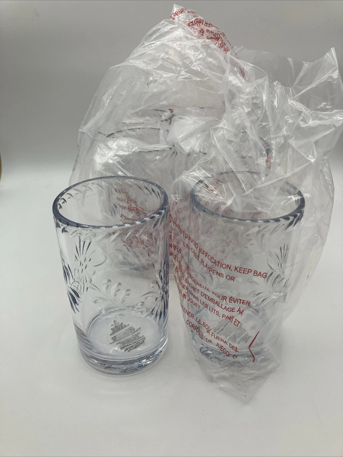 William Sonoma Tumbler 17 oz Party Pack Light Blue Plastic Glasses Set of 6 | eBay