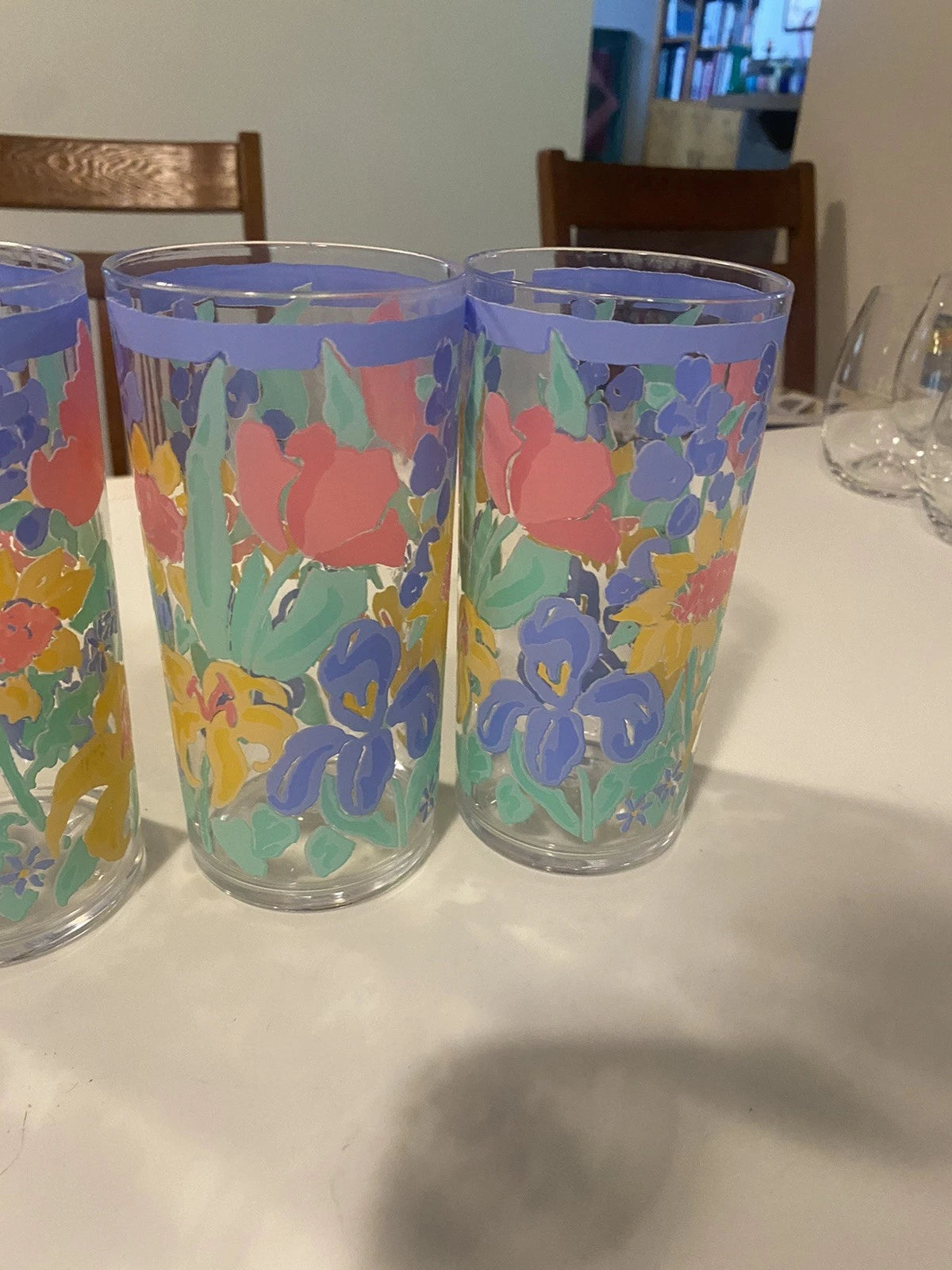 STOTTER Tumblers Pastel Fruit Set/4 Acrylic Plastic Retro Tall Highball Glasses | eBay