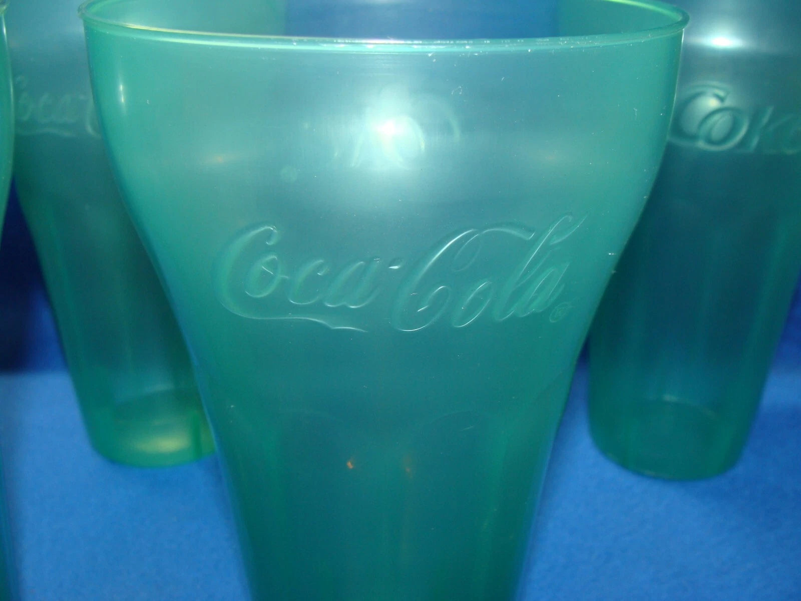 Vintage Genuine Coca Cola Green Plastic Cups with lids 32oz Coke Cup set of 6 | eBay