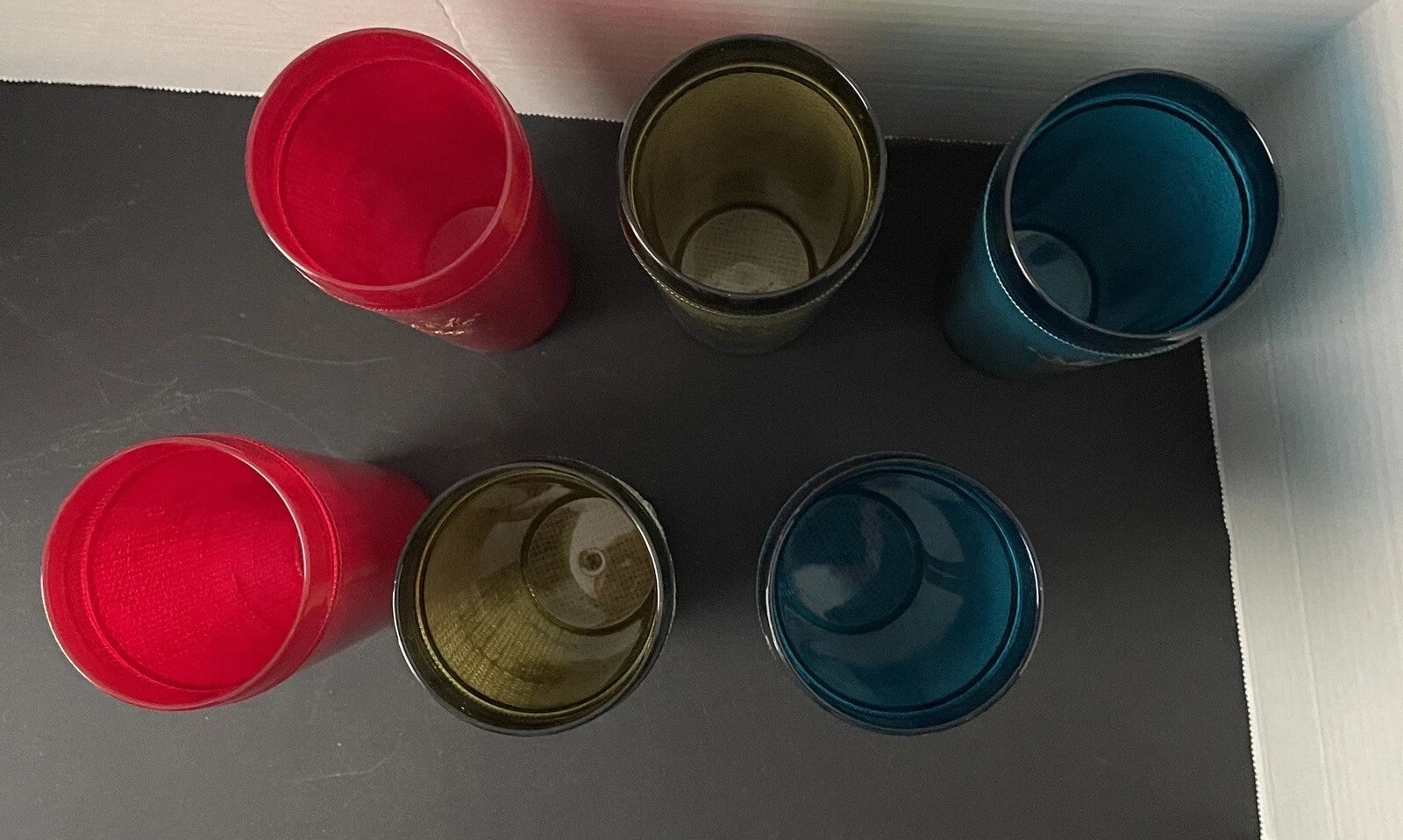 Vintage Crown RAFFIA Set of 6 Tall Tumbler Cups Glasses Plastic & Burlap | eBay