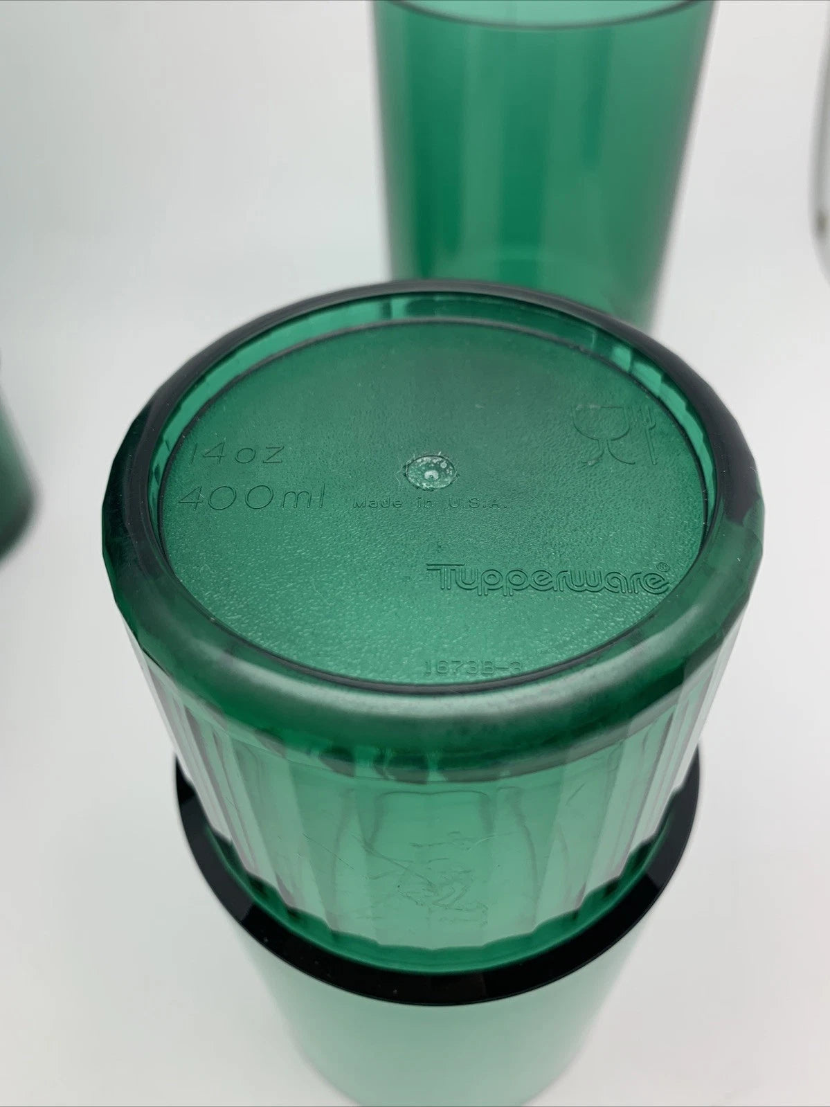 Set of 6 Tupperware Acrylic Preludio Tumblers Glasses Cups 14 Oz Green #1673 | eBay