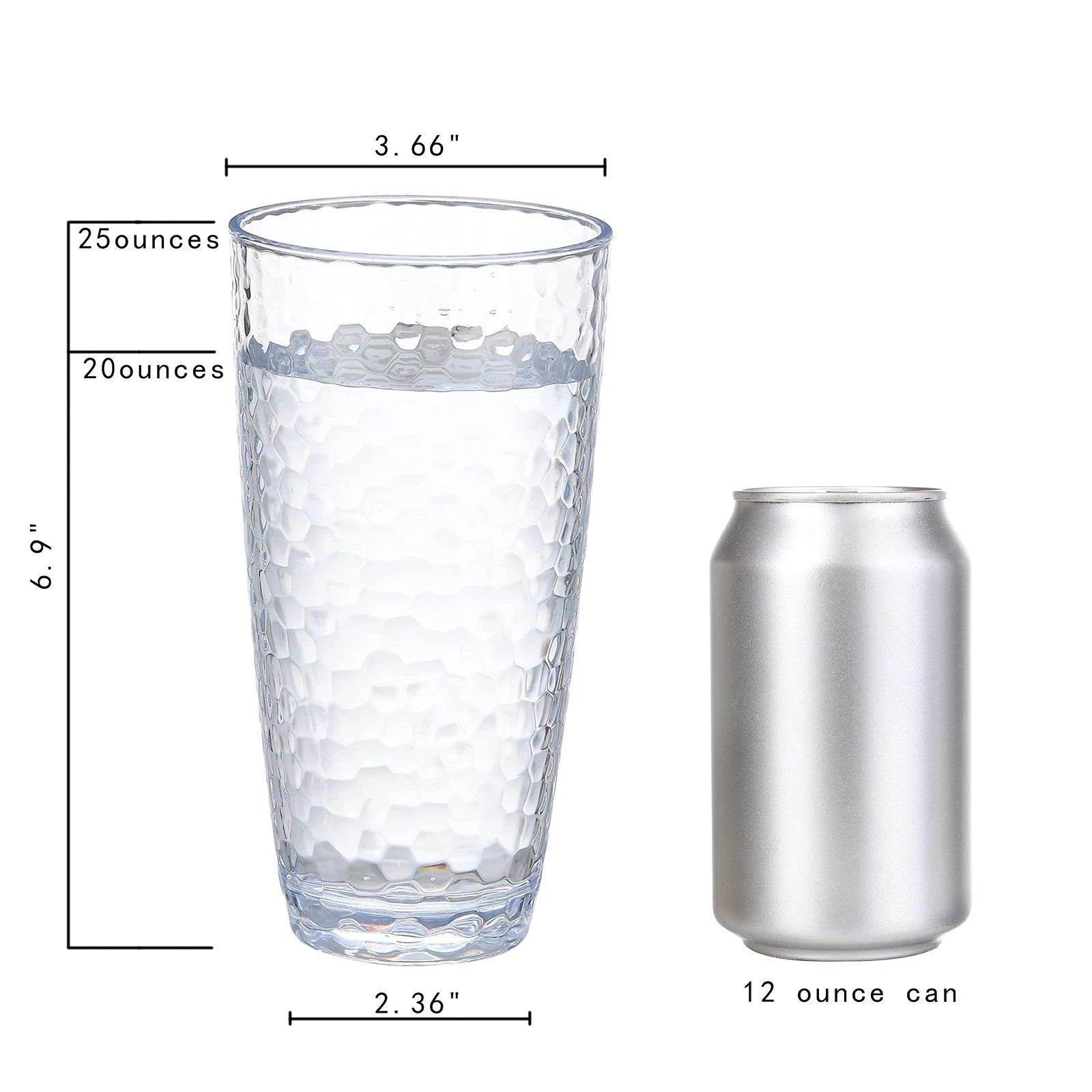 Unbreakable Plastic Tumbler Cups, Set of 6, Large Water Tumbler Set, 25 oz | eBay