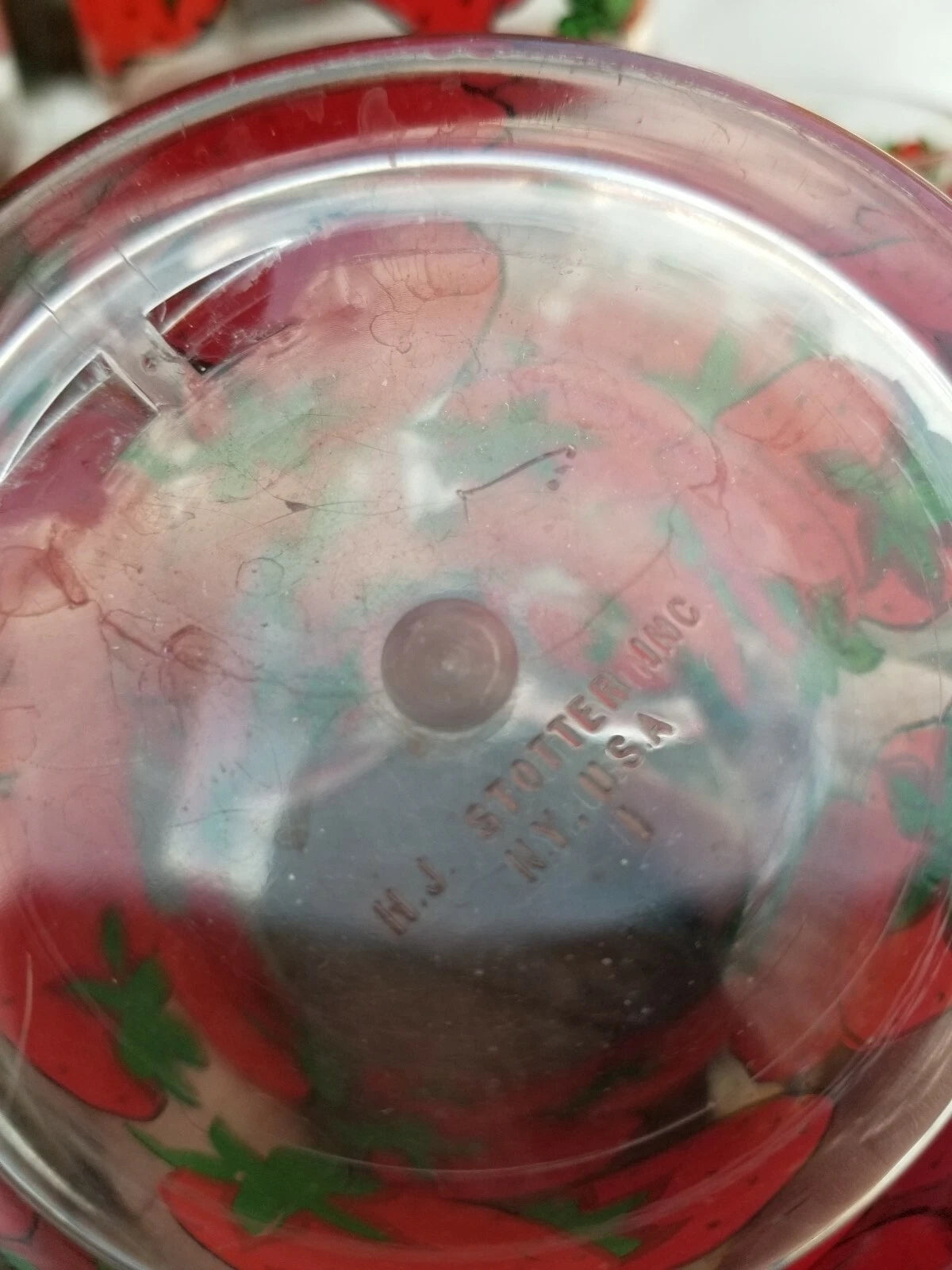 Vintage H. J. Stotter Strawberries Juice Tumblers Drink Glasses Plastic Set of 6 | eBay