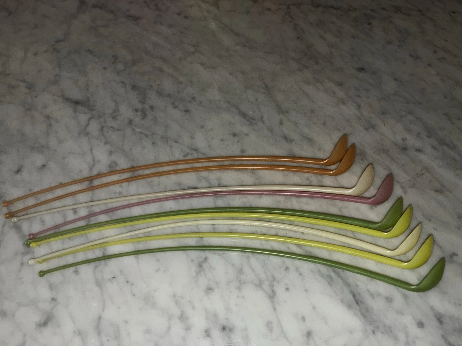 Vintage Tupperware Set Of 6 Tumblers Plastic Pastel Drinking Cups Spoon Set | eBay