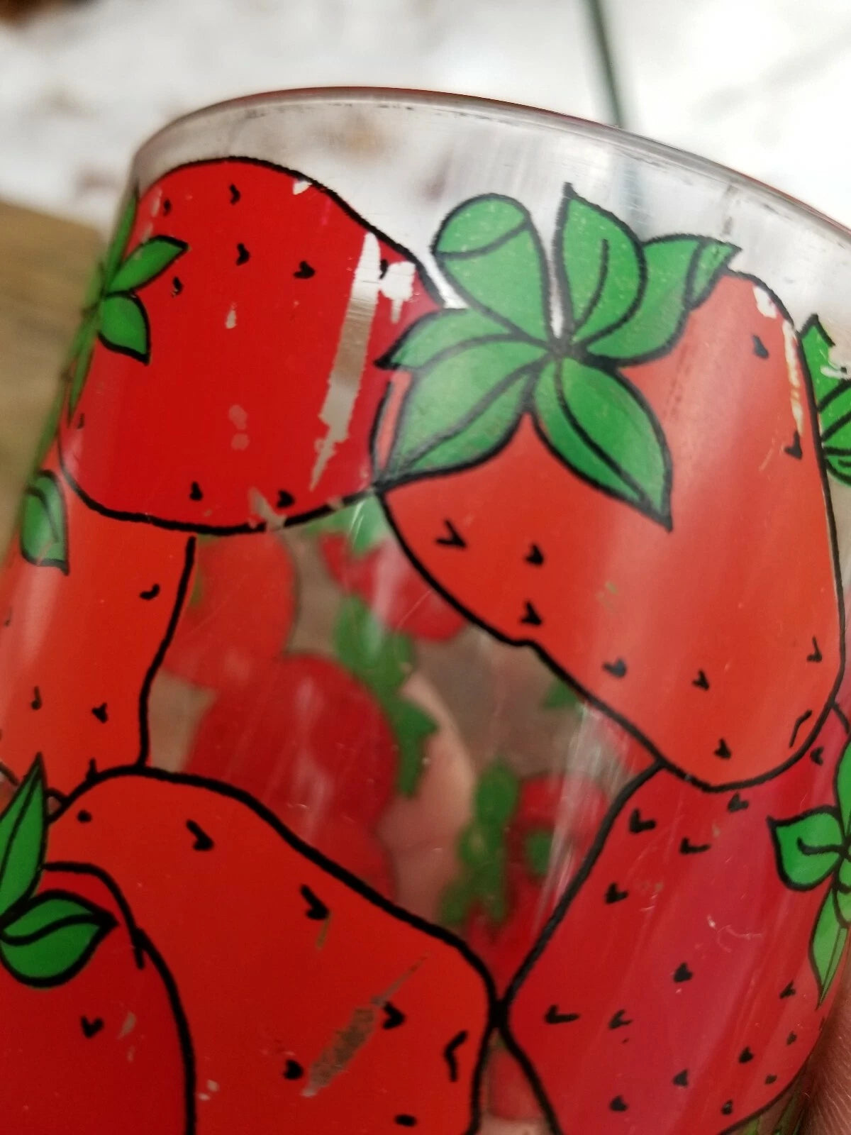 Vintage H. J. Stotter Strawberries Juice Tumblers Drink Glasses Plastic Set of 6 | eBay