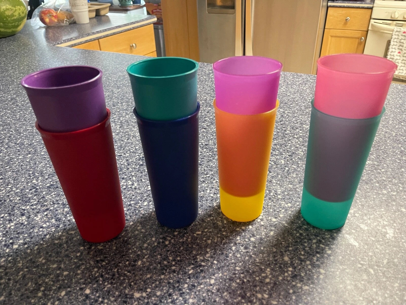 Tupperware #115 Tumblers Drinking Glasses 12 Oz. Set Of Eight | eBay