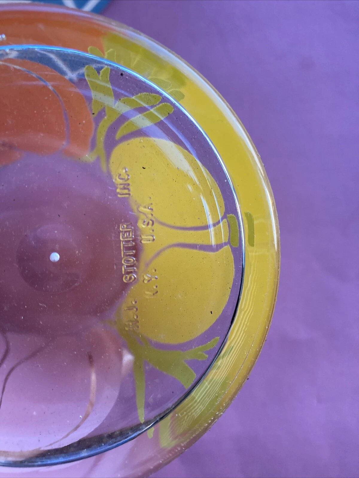 Vintage Set of 6 Stotter New York Unbreakable Drinking Glasses - Tulips | eBay