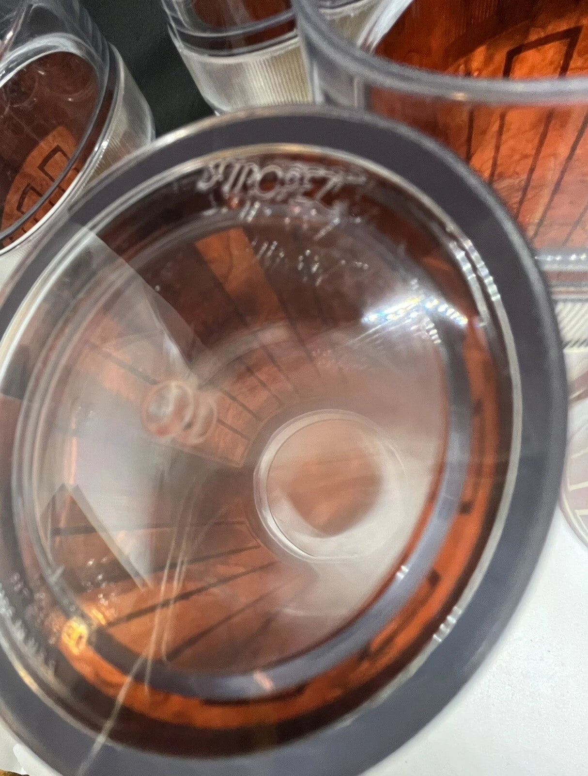 Vintage St. Tropez Drinking Cups Plastic Tumblers Set of 6 Gold and Brown 12 oz | eBay