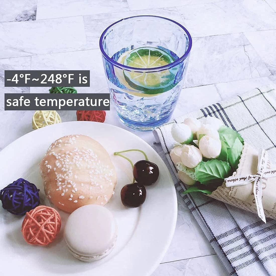 TUMBLER CUPS Unbreakable Drinking Glasses Plastic Tumblers Cup 6 Pack VEILEDGEM | eBay