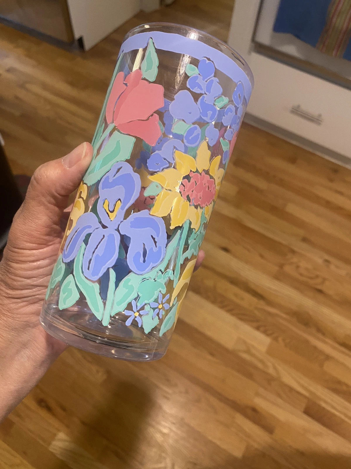 STOTTER Tumblers Pastel Fruit Set/4 Acrylic Plastic Retro Tall Highball Glasses | eBay