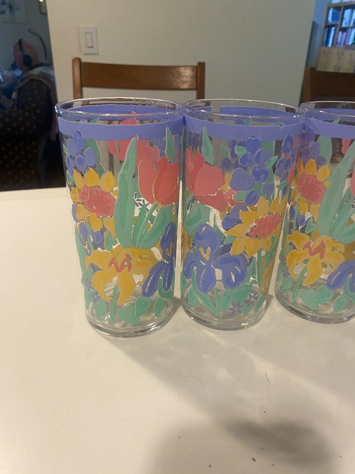 STOTTER Tumblers Pastel Fruit Set/4 Acrylic Plastic Retro Tall Highball Glasses | eBay