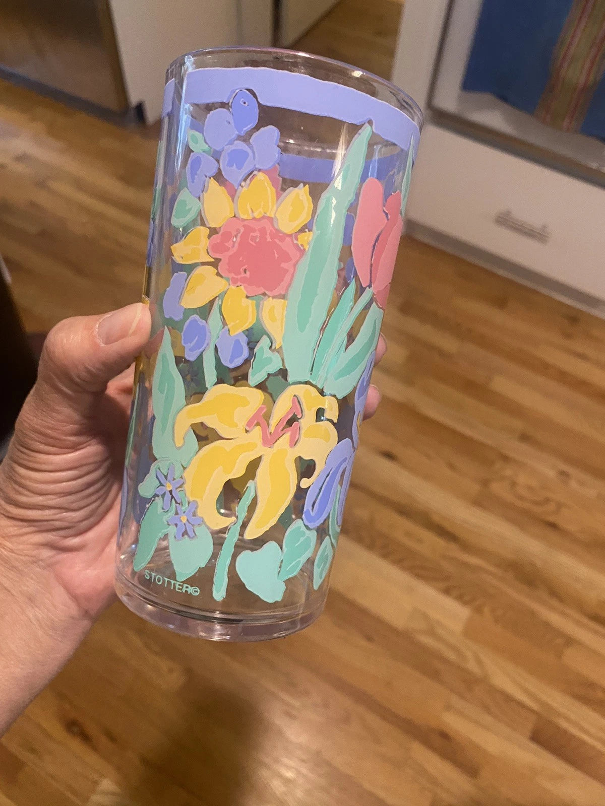 STOTTER Tumblers Pastel Fruit Set/4 Acrylic Plastic Retro Tall Highball Glasses | eBay