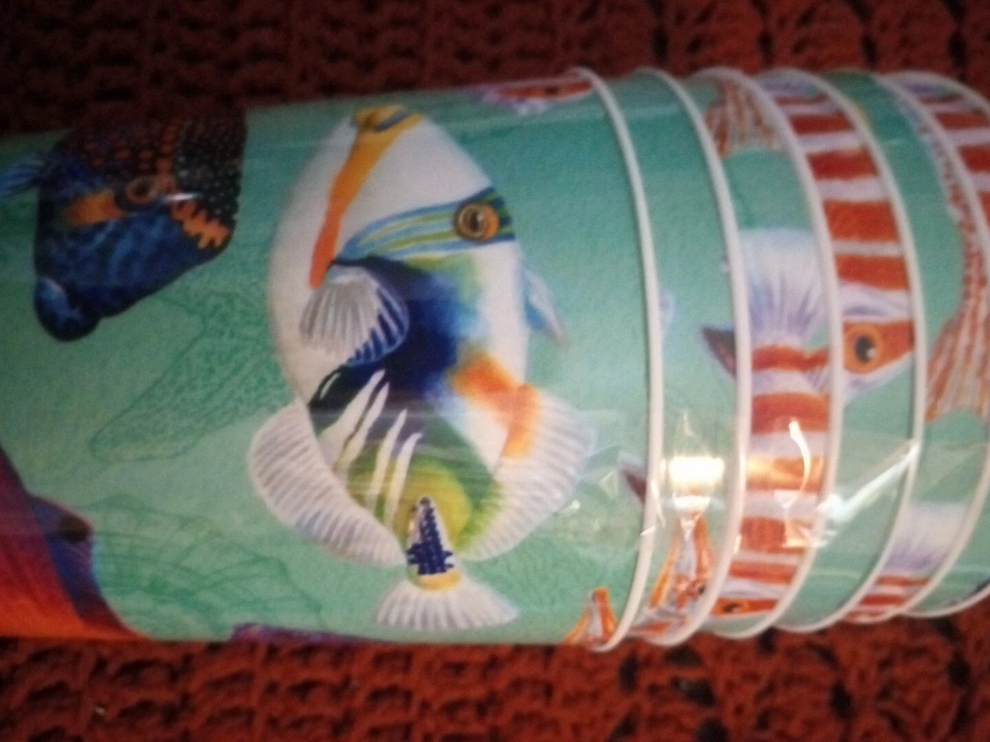 Brand New Set Of 6 Colorful Plastic Tumblers 32 oz Tropical Fish Drinking Cups | eBay