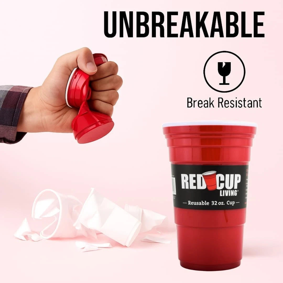 Elegant 32 Oz Insulated Tumbler Set of 6 - Unbreakable Red Cups for Parties | eBay