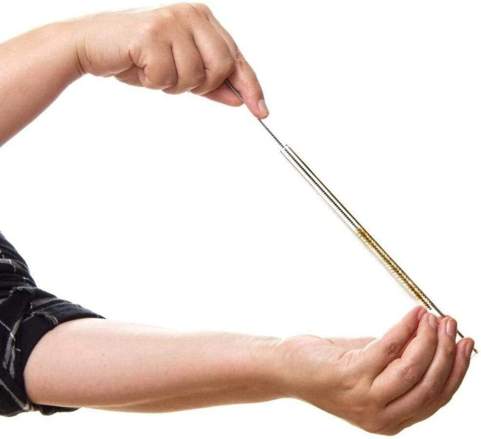 Set of 6 HALM Glass Drinking Straws - Short, Sturdy, Plastic-Free Cleaning Brush | eBay