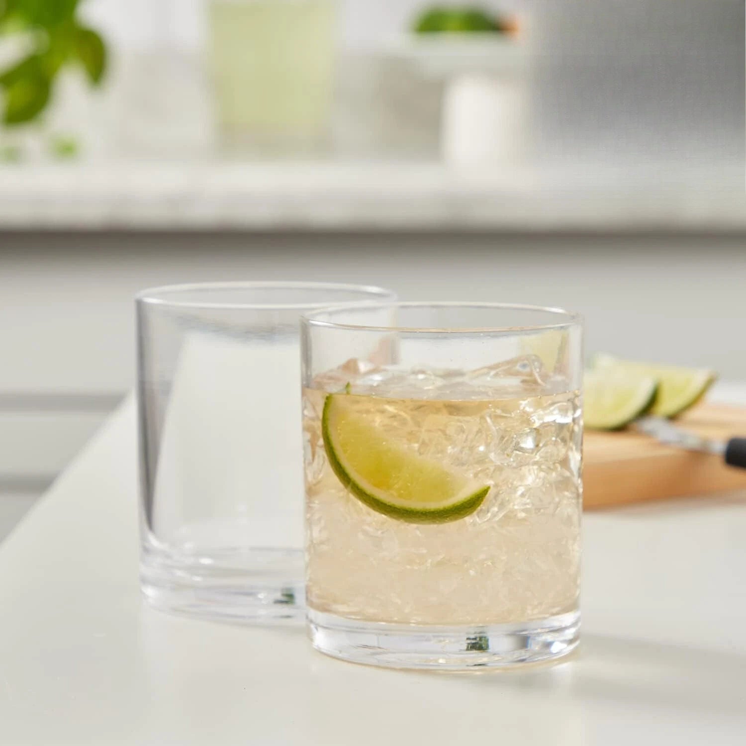 Classic Clear Reusable Plastic Beverage Cups (Set of6) 12 oz Mineral Water Cups | eBay