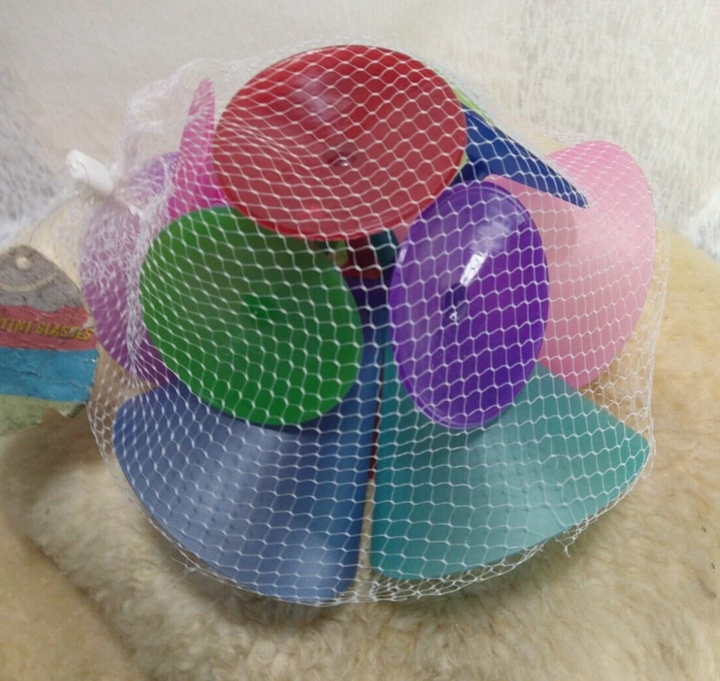 MARTINI GLASSES SHATTER PROOF PLASTIC MARTINI GLASSES 6oz SET OF 24 - NEW | eBay