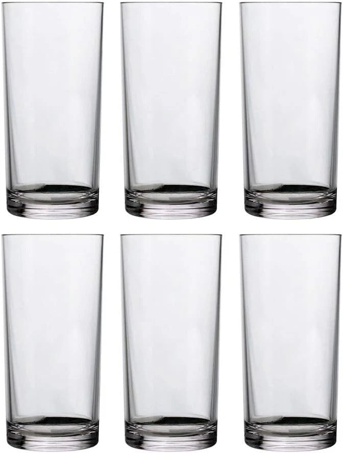 Clear Plastic Reusable Drinking Cups (Set of 6) 16 oz Cup | eBay