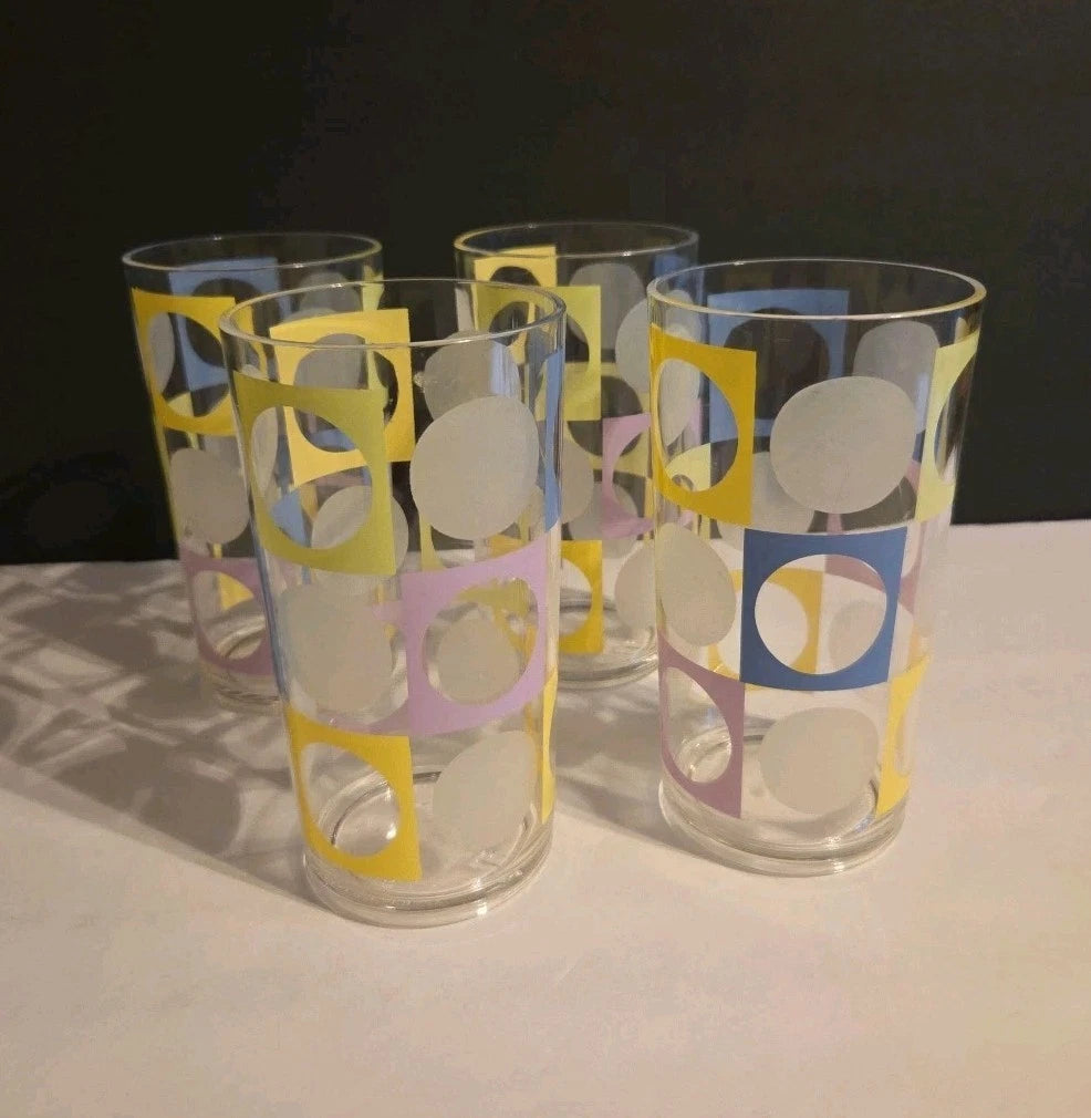 4-Atomic Design Plastic Drinking Glasses By Precisioncraft-Canada | eBay