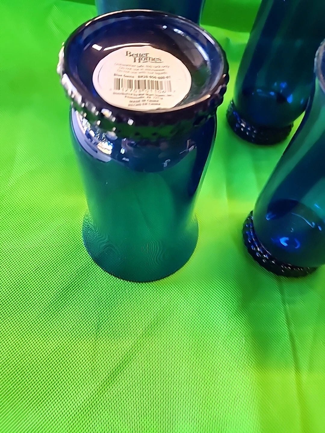 Better Homes and Gardens 20 Oz Cobalt Blue Plastic Drink Glasses | eBay