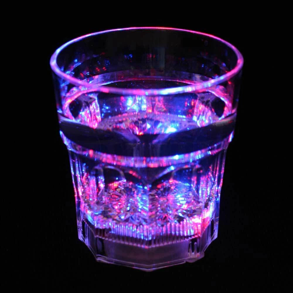 Liquid Activated Multicolor LED Glasses Fun Light Up Drinking Tumblers 6oz 4pc | eBay