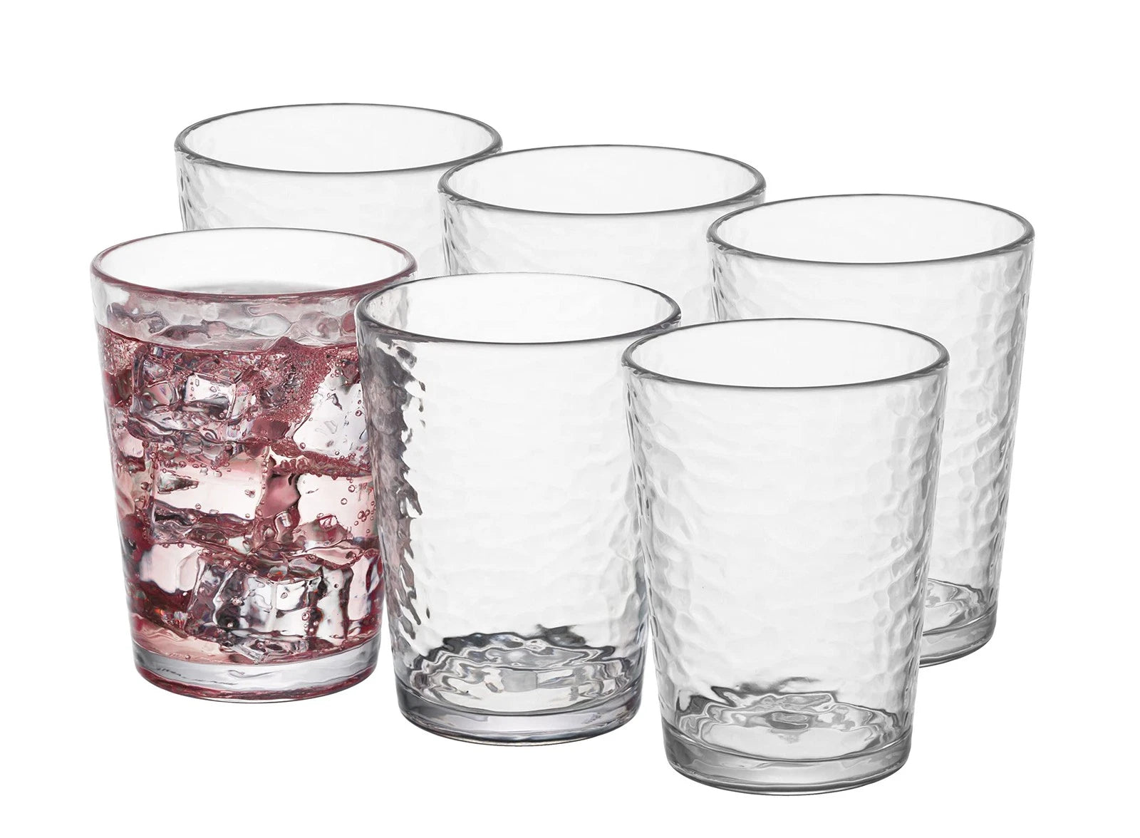 KLIFA- NICE- 14.7 ounce, Set of 6, Acrylic Tumbler Drinking Glasses, BPA-Free... | eBay