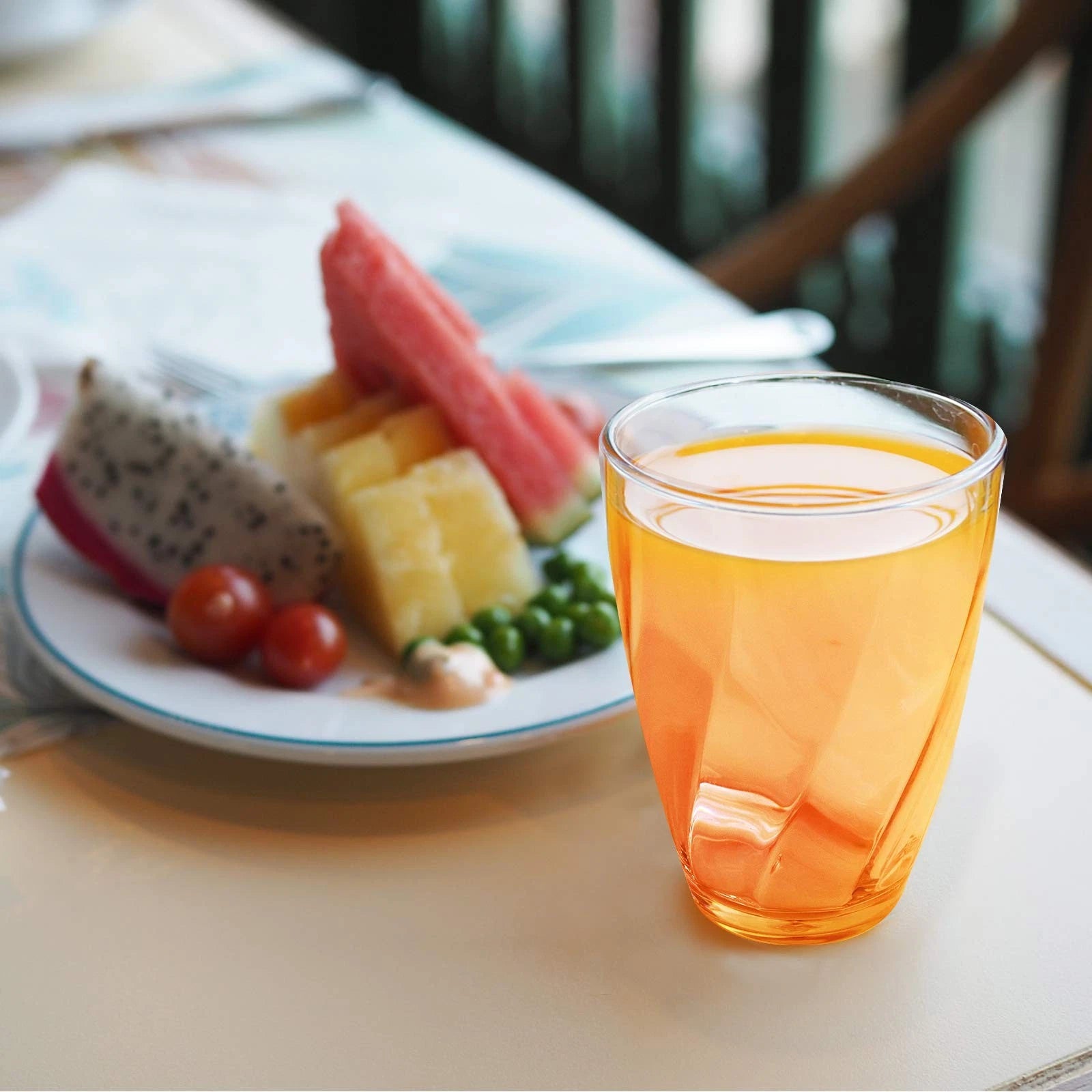 12-ounce Plastic Water Tumblers | Set of 4 Transparent Unbreakable Drinking G... | eBay