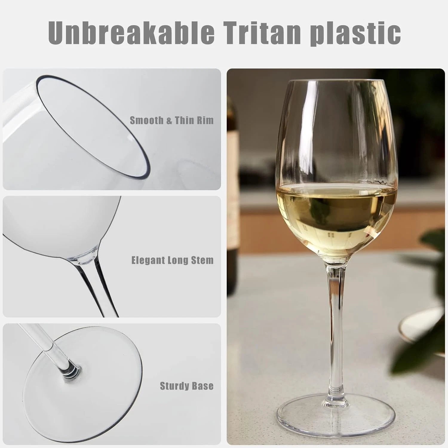 Elegant Red Tritan Floating Wine Glasses - Durable & Dishwasher Safe - 12.5 OZ | eBay