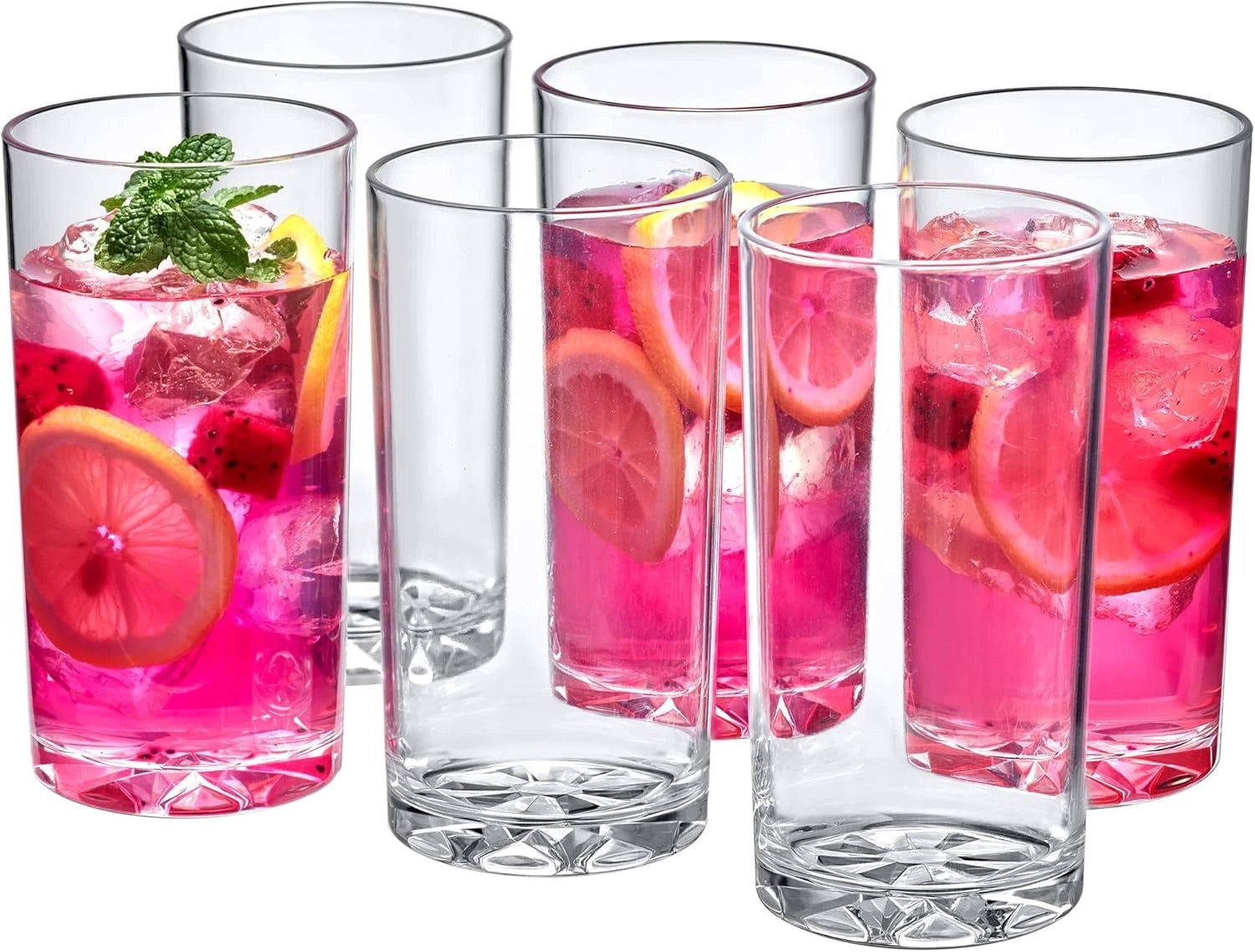 16 oz Plastic Cups (Set of 6), Drinking Cups, Reusable Cups | eBay