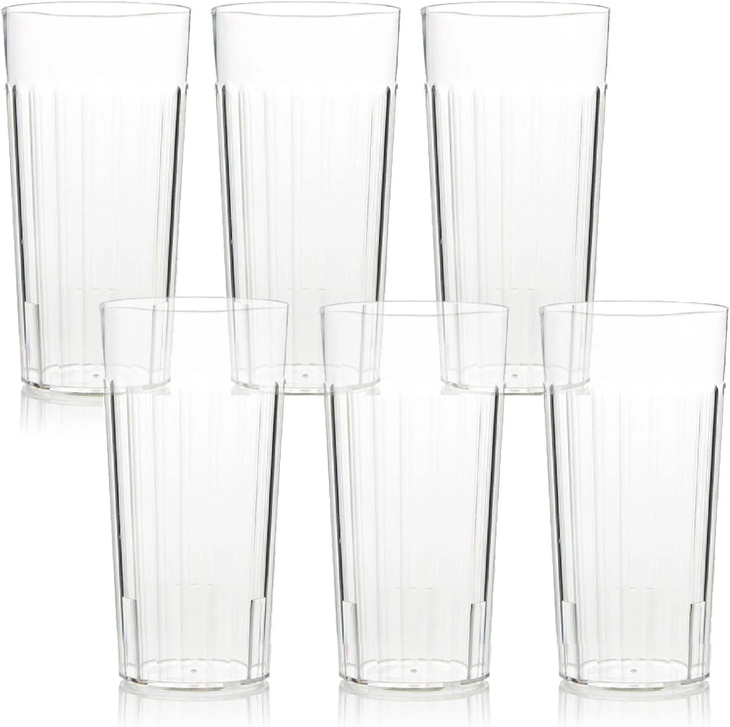 Arrow Home Products 30 oz Clear Plastic Tumblers, Set of 6 - Made in the USA, BP | eBay