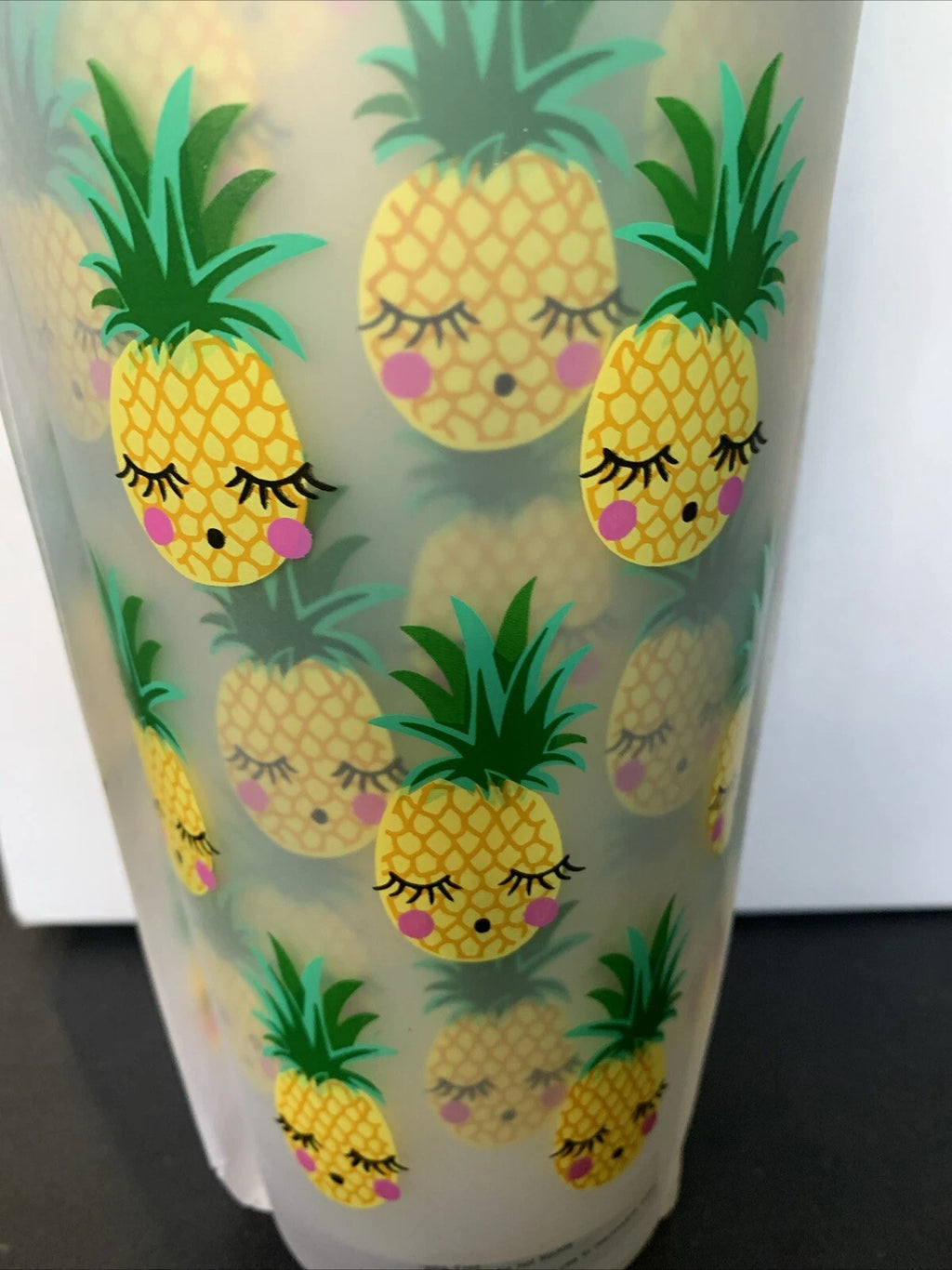 Set Of 6 Plastic 32oz. Tumblers Pineapple Drinking Cups NEW | eBay