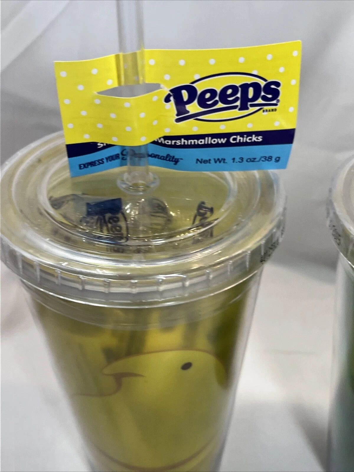 Set Of Two - New Sealed Peeps Drinking Tumblers. (Do Not Eat Candy) | eBay