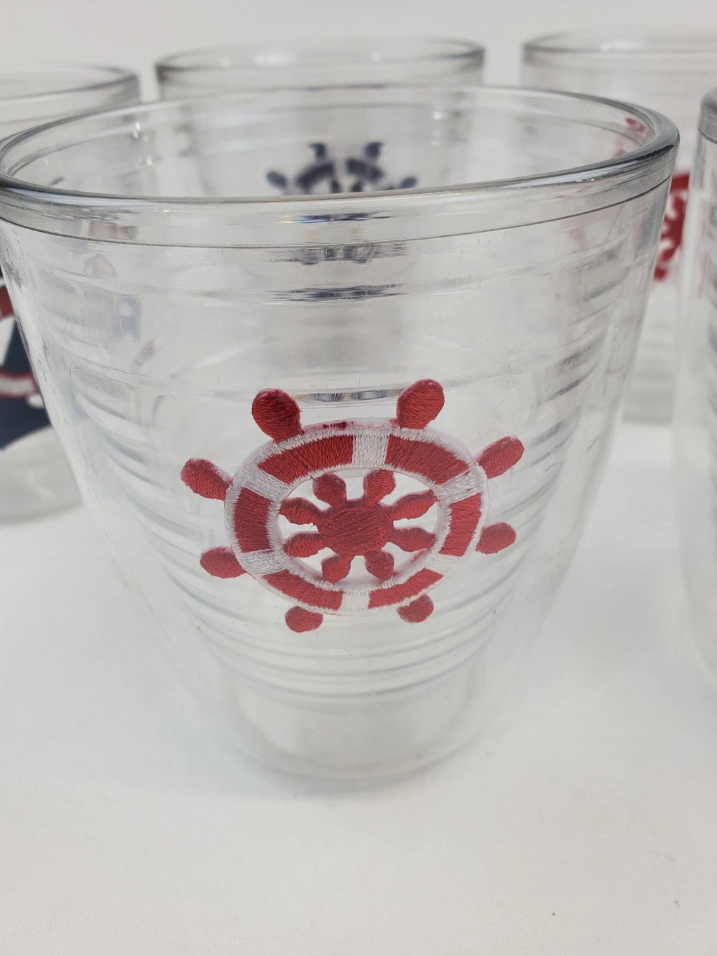 Set of 6 Plastic Insulated Nautical Glasses 4" | eBay