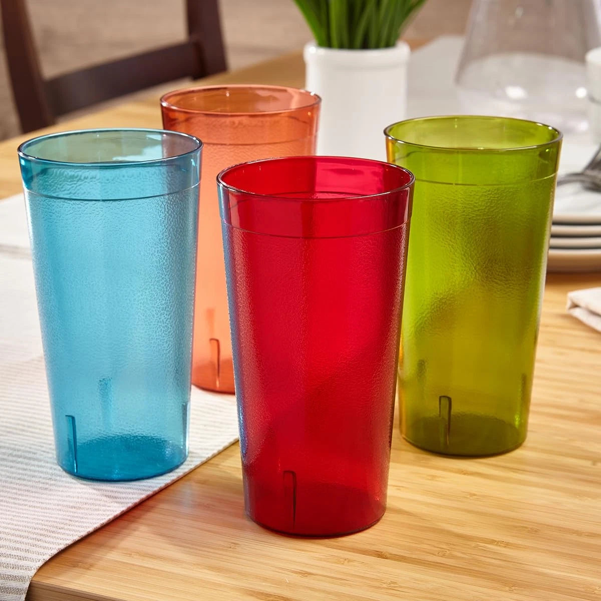 Cafe Break-Resistant Plastic 20oz Restaurant-Quality Beverage Tumblers | Set of 674894969943| eBay