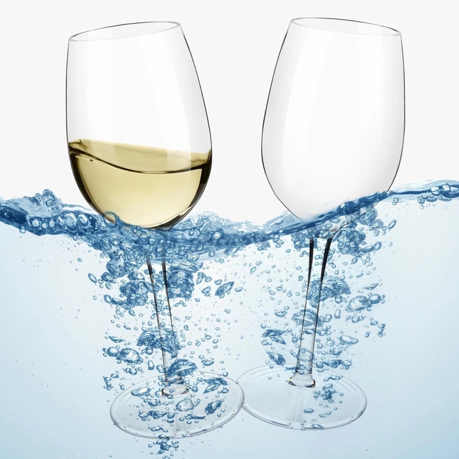 Elegant Red Tritan Floating Wine Glasses - Durable & Dishwasher Safe - 12.5 OZ | eBay