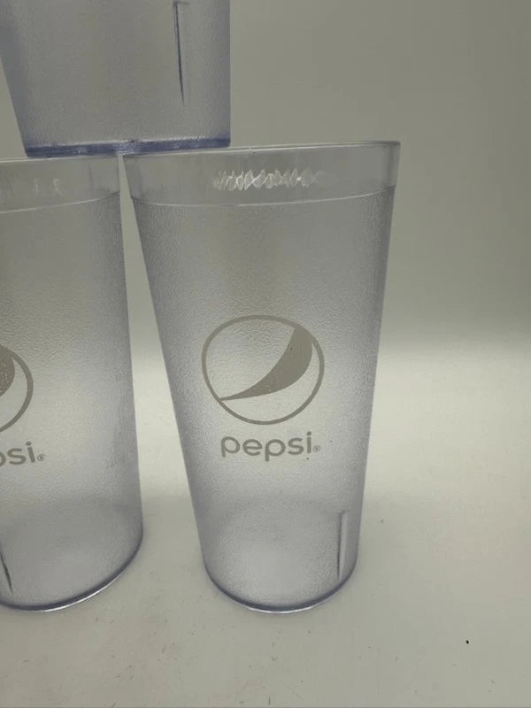 Brand New Set of 6 Pepsi Cola Restaurant Clear Plastic Tumblers 16 Oz Impact | eBay