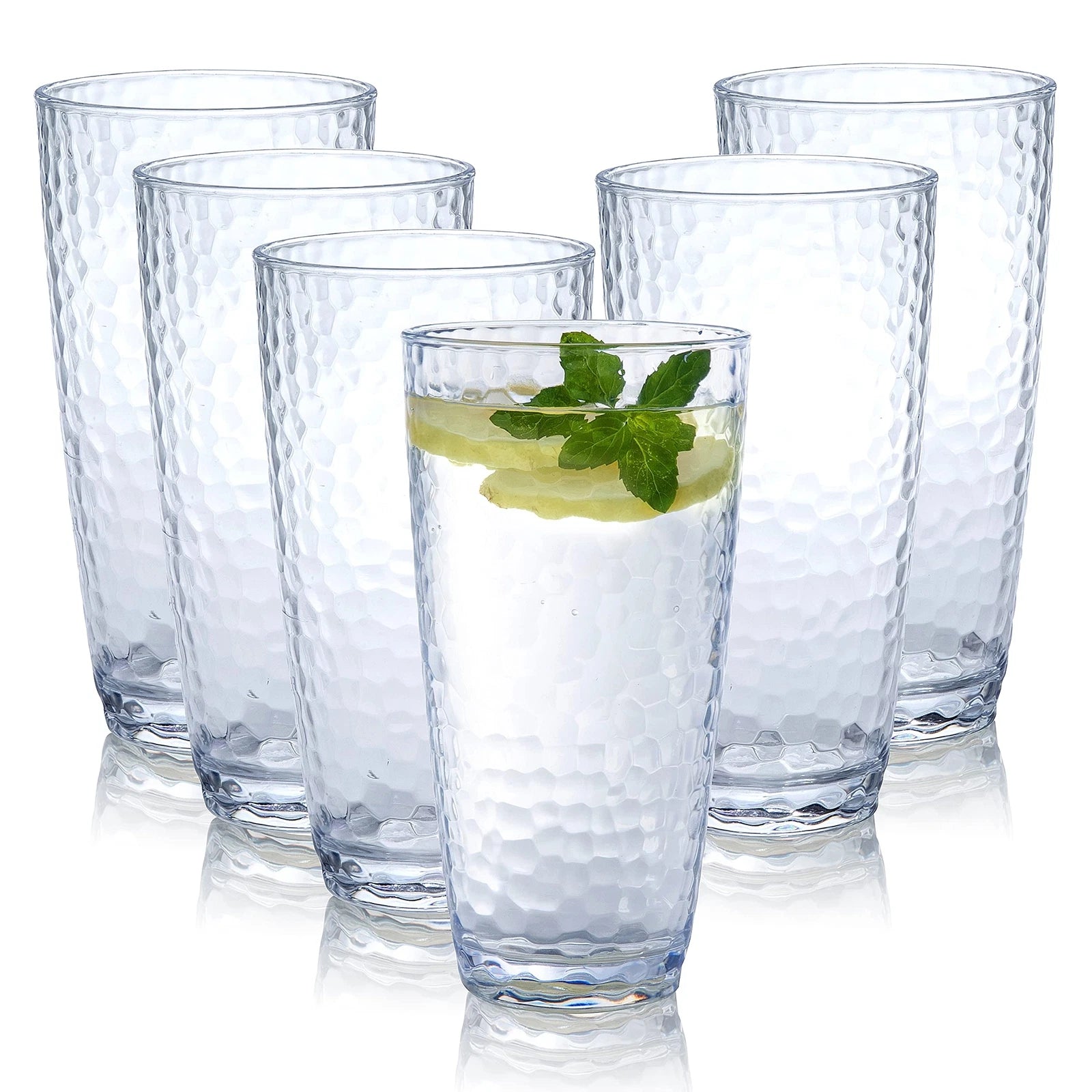 Unbreakable Plastic Tumbler Cups, Set of 6, Large Water Tumbler Set, 25 oz | eBay